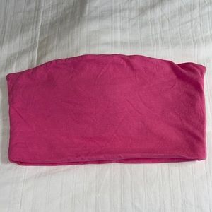 Hot Pink Cropped Tube Top
